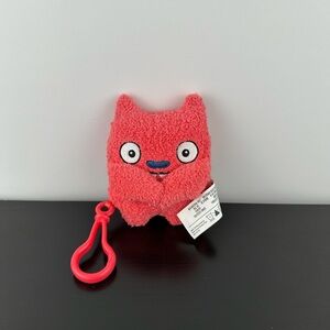 Ugly Dolls Lucky Bat To-Go Clip 5” Red Pink Plush Hasbro UglyDoll To Go Keychain